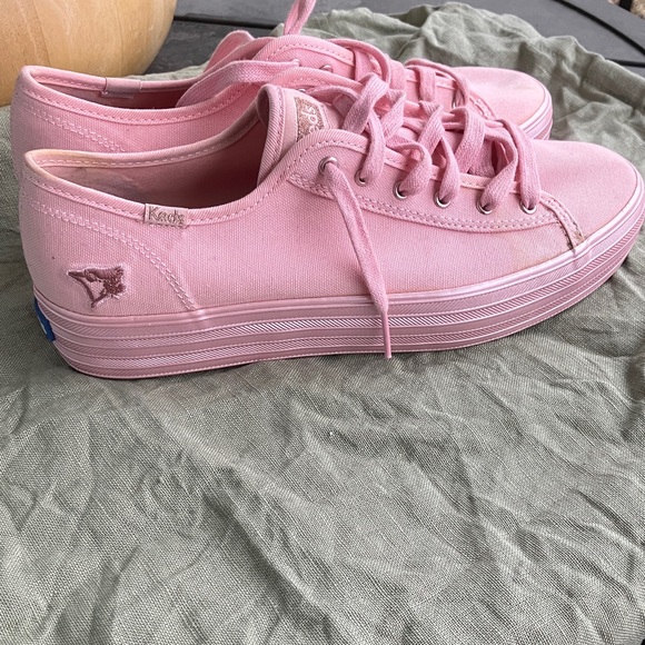 Keds Shoes - Keds Pink Platform Canvas Sneakers